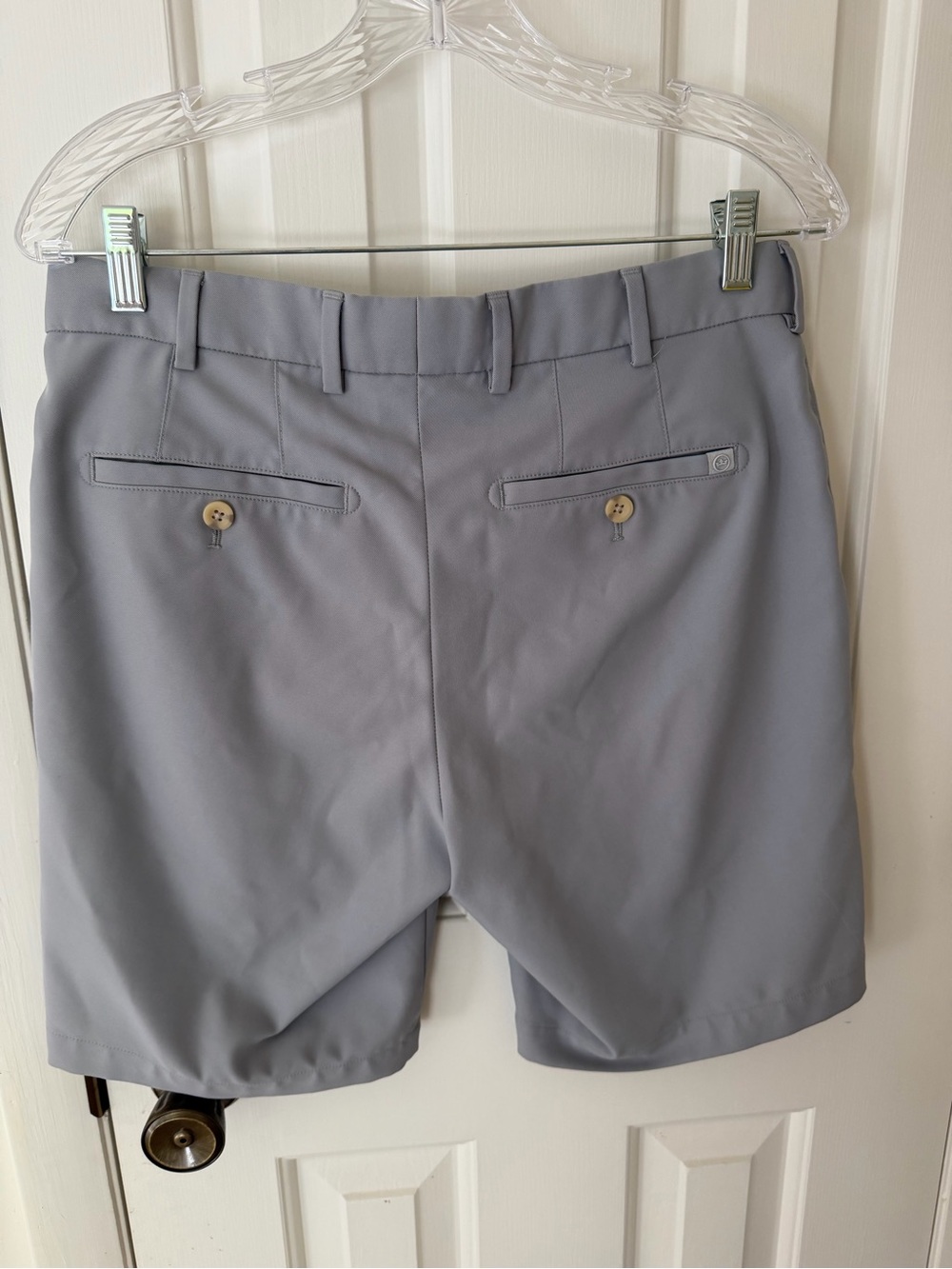 Peter Millar Light Gray Tech Golf Shorts - Picture 3 of 3